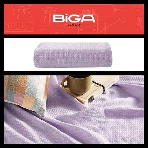 Lila biga home plaide