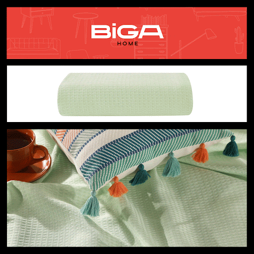 Menthe biga home plaide